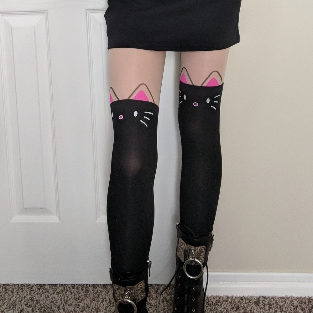 Adorable kitty tights